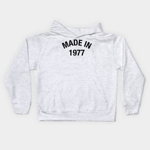 1977 Kids Hoodie by eyesblau